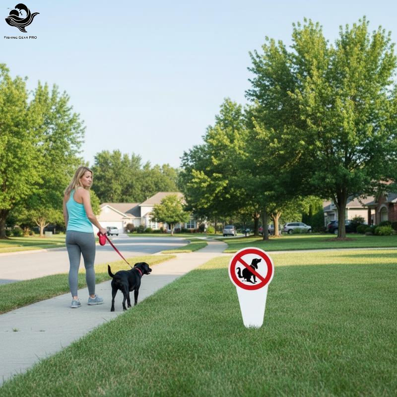 PFG " Sem Cocô De Cachorro " Sinal De Plástico Aviso De Quintal Estaca De Jardim À Prova D'água Ao Ar Livre Para Proprie