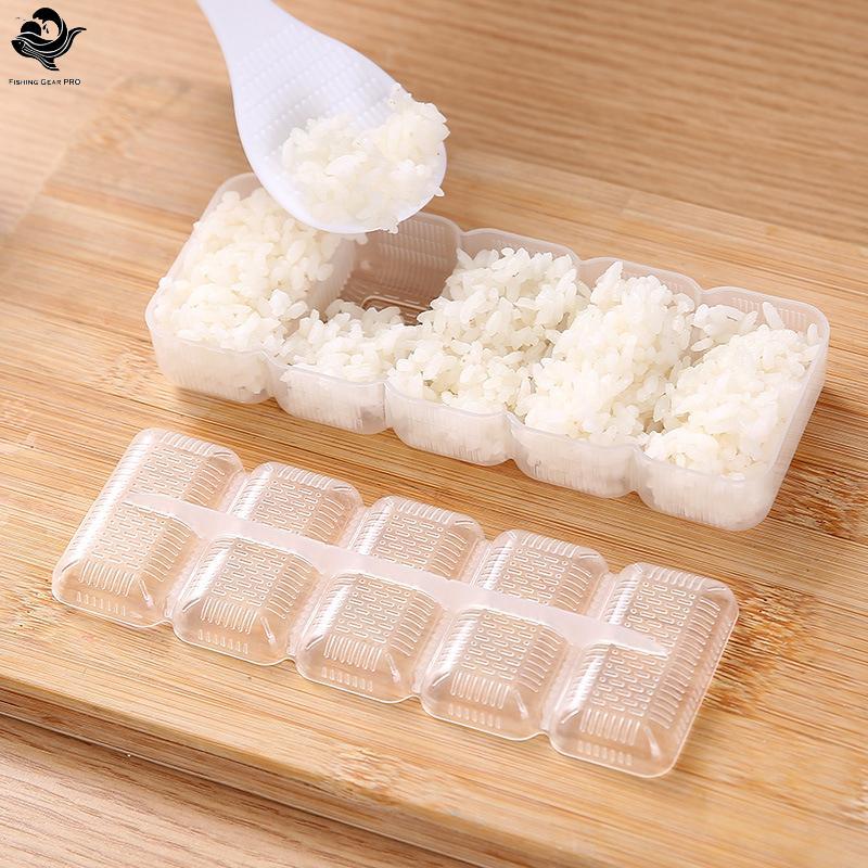 PFG 5 Rolos Fabricante De Sushi Molde Japão Nigiri Bola Arroz Não Sti Imprensa Caixa Armazenamento Forma Bento Ferrament