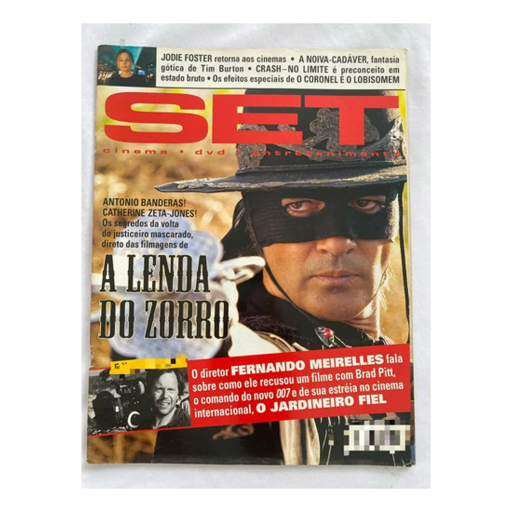 Revista Set 220 A Lenda Do Zorro Jodie Foster Filmes