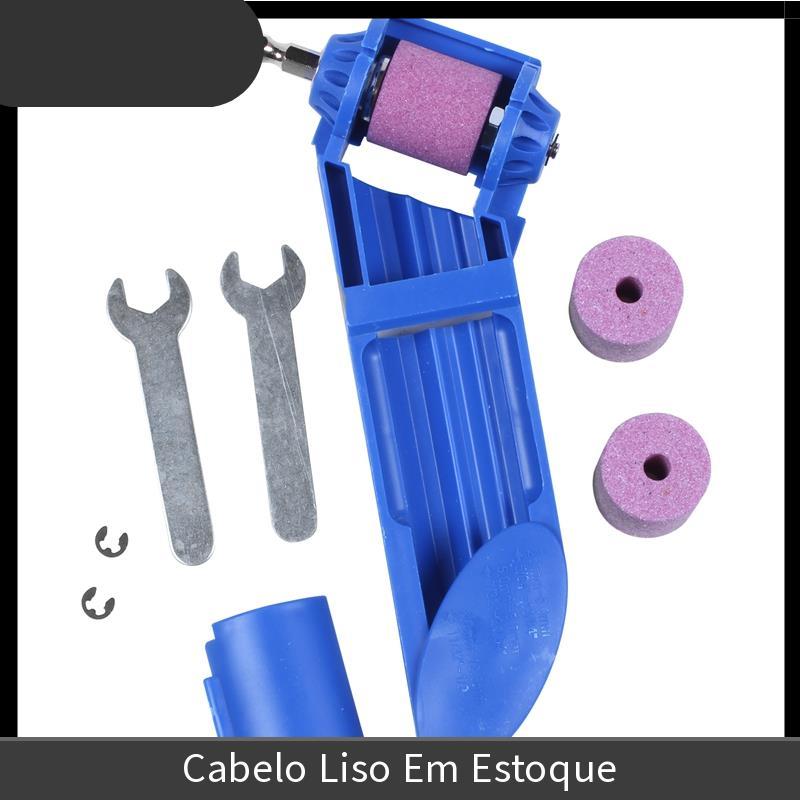 Afiador De Broca 2-12.5mm Portátil Corindo Rebolo Ferramenta Elétrica Moedor De Polimento Apontador De (Azul)-Alta Quali
