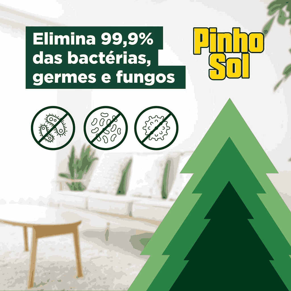 Desinfetante Pinho Sol Natural Lavanda Melaleuca 1,75l