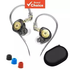 KZ EDX Pro Fones de Ouvido Dinâmicos Intra-Auriculares HiFi Qualidade de Som Monitor de Subwoofer para Celular e