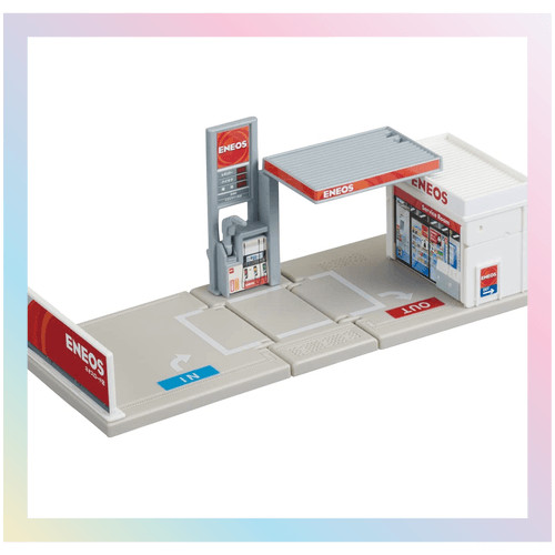 【DIRETAMENTE DO JAPÃO】Takara Tomy Tomica Tomica Town posto de gasolina ENEOS miniatura brinquedo acima de 3 anos