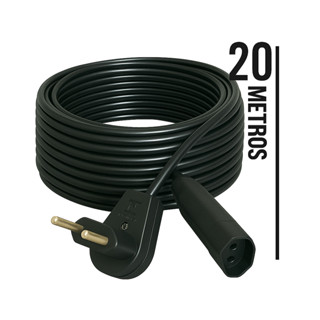 Extensão Elétrica 20 Metros 20A Cabo PP 2x2,5 Reforçada Certificada em Oferta na Shopee