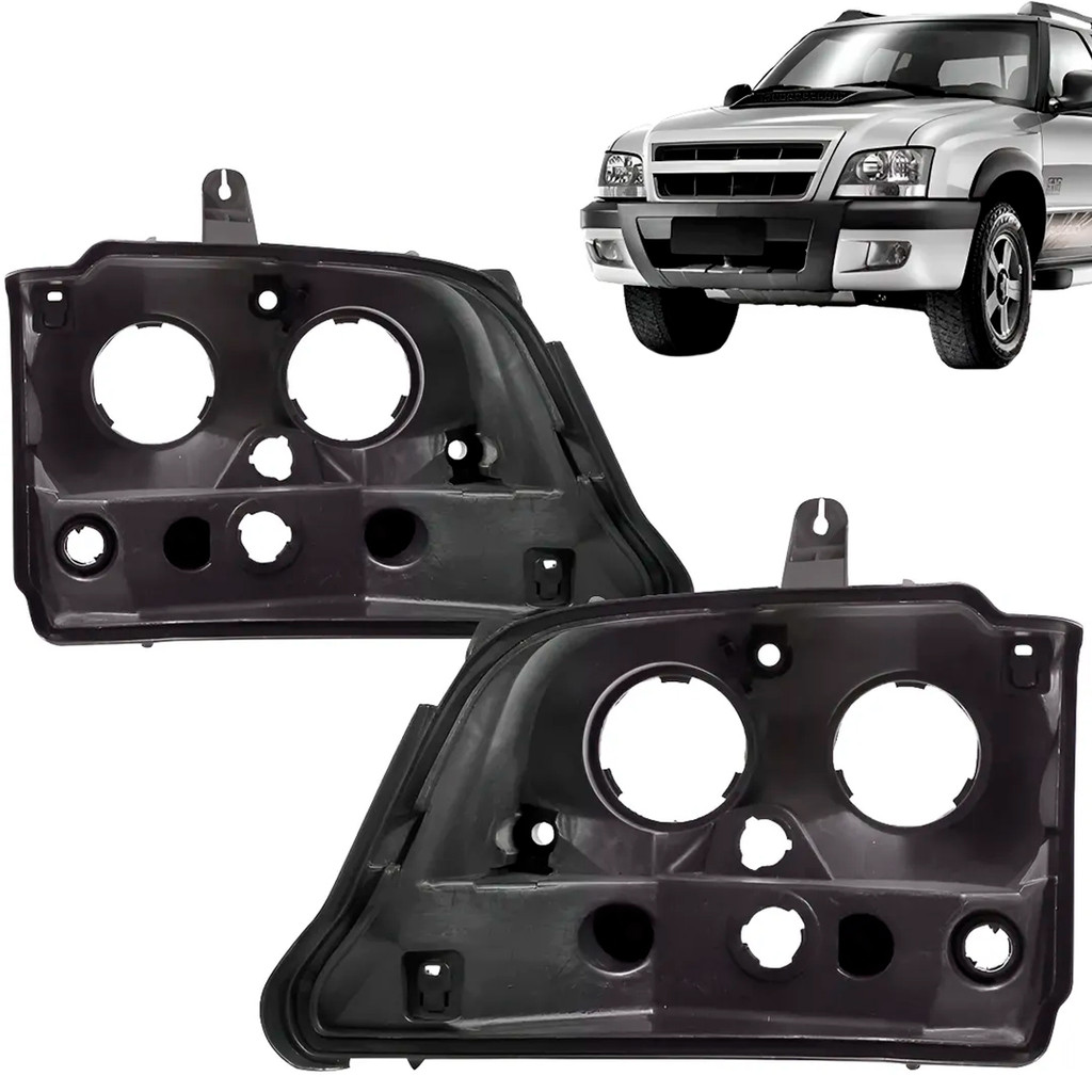 Carcaça Farol S10 Pit-Bull 2001 2002 2003 2004 2005 2006 2007 2008 2009 2010 2011