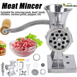 Triturador de Alimentos e Moedor de Carne Manual com Funil