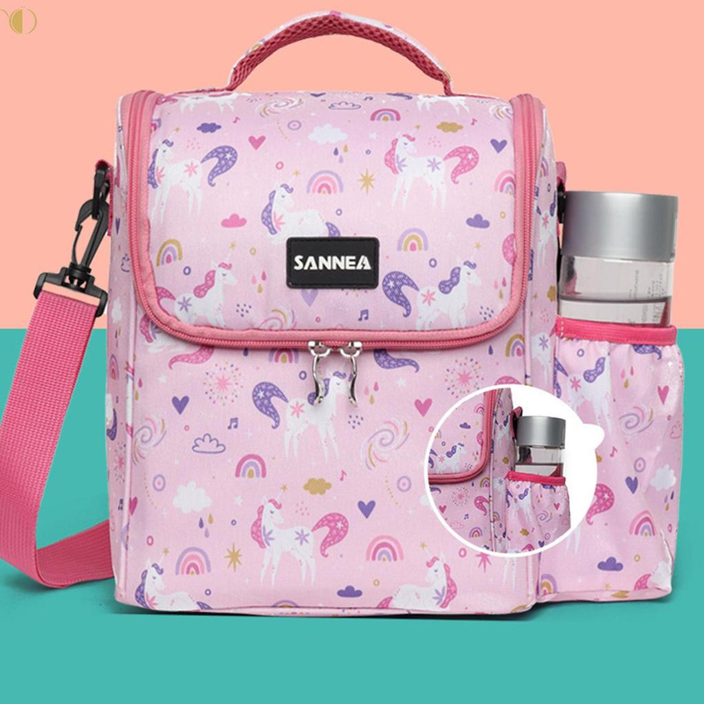 Saco De Almoço Térmico Isolado Armazenamento De Preservação À Prova Dwaterproof Água Com Alça Crianças Kawaii Lancheira