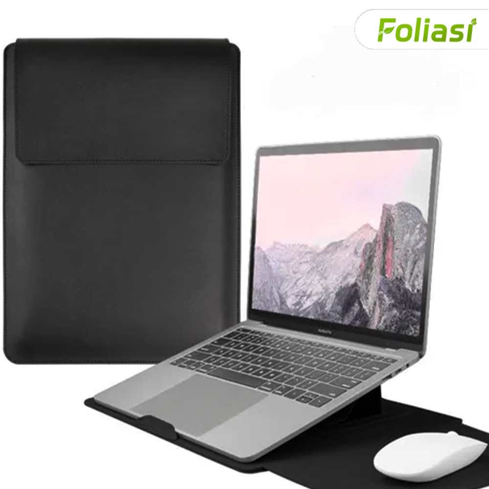 Capa Interna Macia de Couro PU para Macbook, Compatível com 13,3, 15 e 16,2 Polegadas