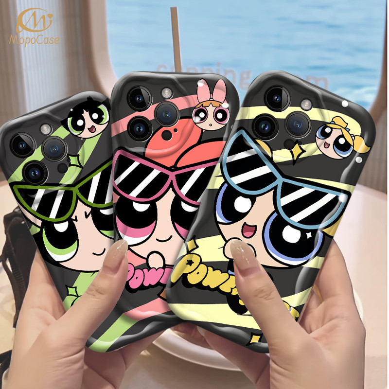 Capa Para Samsung A56 A36 A55 A54 A16 A15 A14 A05 A51 A52 A34 A35 A32 A13 A12 A04E Óculos Meninas Superpoderosas Caso De