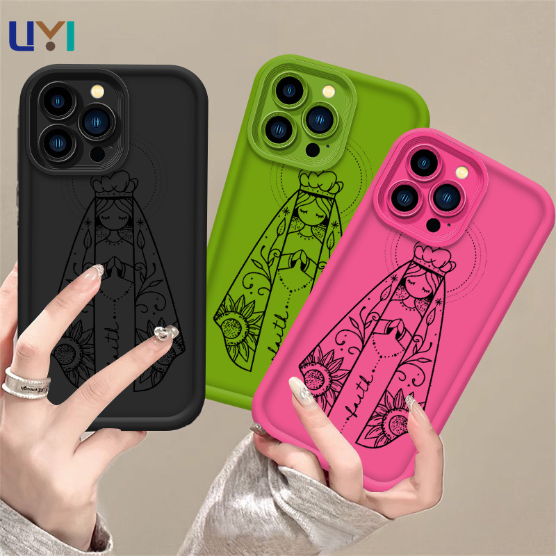 Capa Para Redmi Note 14 Pro 13 12 11 10 9 8 14C 13C 12C 10C 9A A5 A3 A2 A1 Softcase Virgem Maria UyiCase em Oferta na Shopee