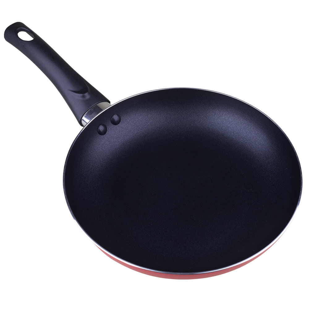 Detalhes do Frigideira Antiaderente Cazza Cucina Vermelha 22cm