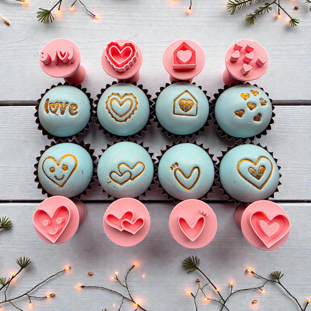 Kit Carimbos Para Doces Corações em Oferta na Shopee