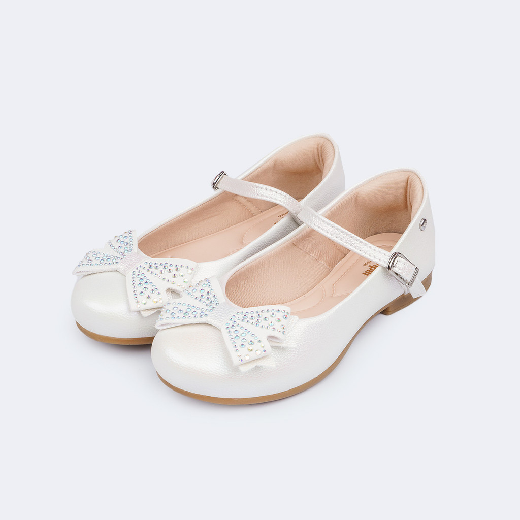Sapatilha Infantil Menina Laço com Glitter e Strass Pampili