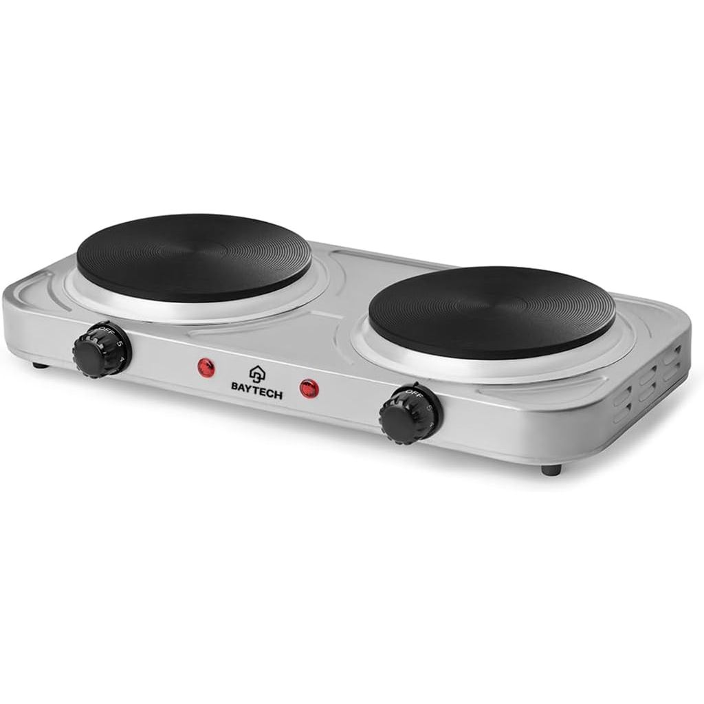 Imagem Fogareiro Elétrico Chapa 2 Bocas 127V/220V 2000W Portátil Cooktop