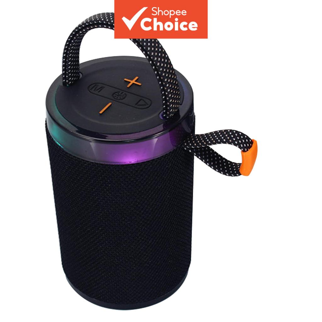 Caixa de som Bluetooth portátil, pequena para uso ao ar livre, ideal para piscina/praia/trilha e presente - preta