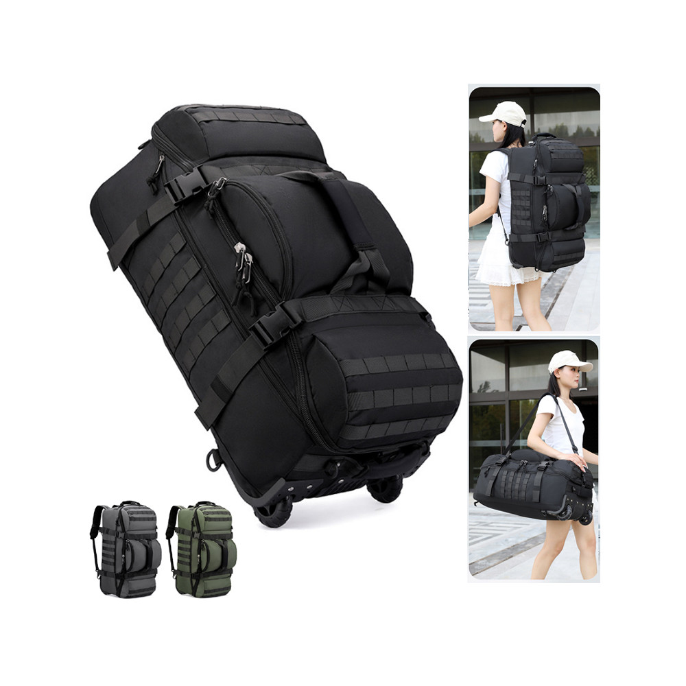 Mochila multifuncional bolsa rebocadora de grande capacidade dobrável ombro mensageiro bolsa de viagem portátil masculin
