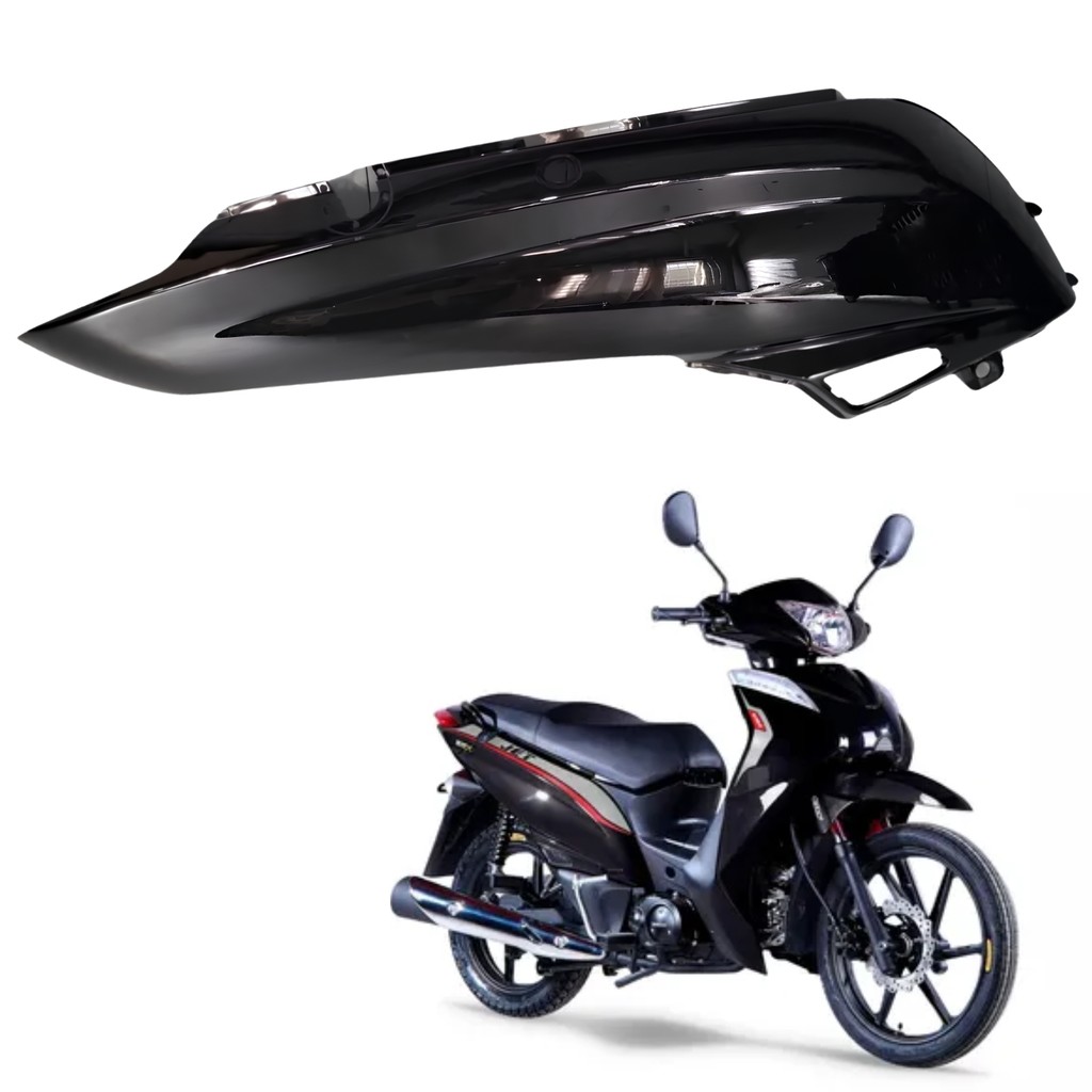 CARENAGEM RABETA TRASEIRA DIREITO IRON SHINERAY JET 50S JET 50 X PRETO 2023 2024 2025 2026