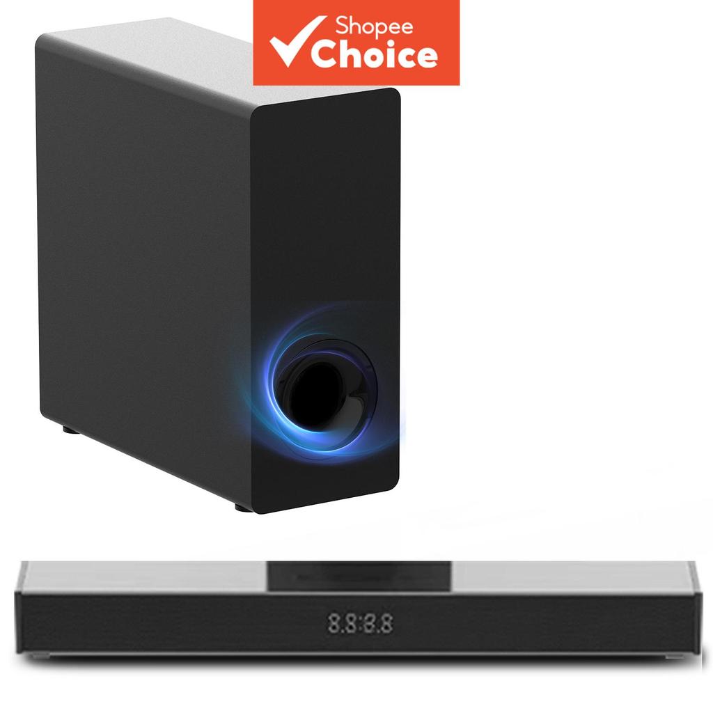 Barras de Som para Computador/Smart TV, com Subwoofer, Sistema de Som Surround 3D para Caixas de TV, Reforço de Graves,