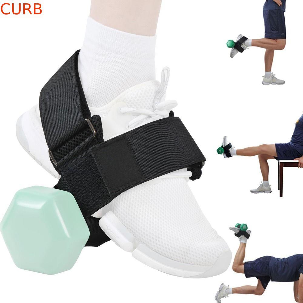 Faixas De Pesos De Tornozelo CURB , Alça De Pé De Haltere Ajustável Resistente , Treinador De Tibialis Confortável Shin 