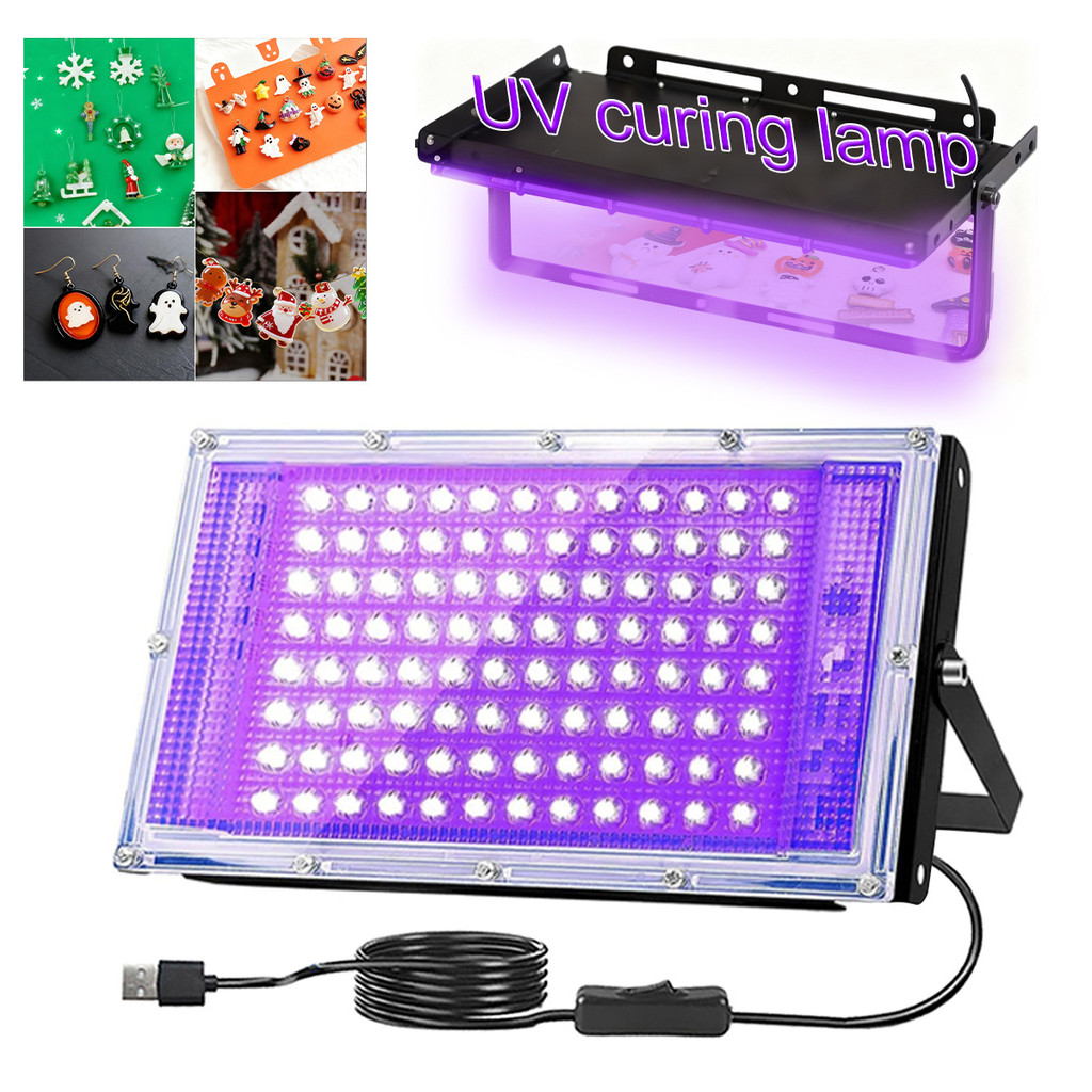 300w venda quente ultravioleta uv cura lâmpada USB impressão portátil pulverização cola uv resina cura lâmpada luz de in