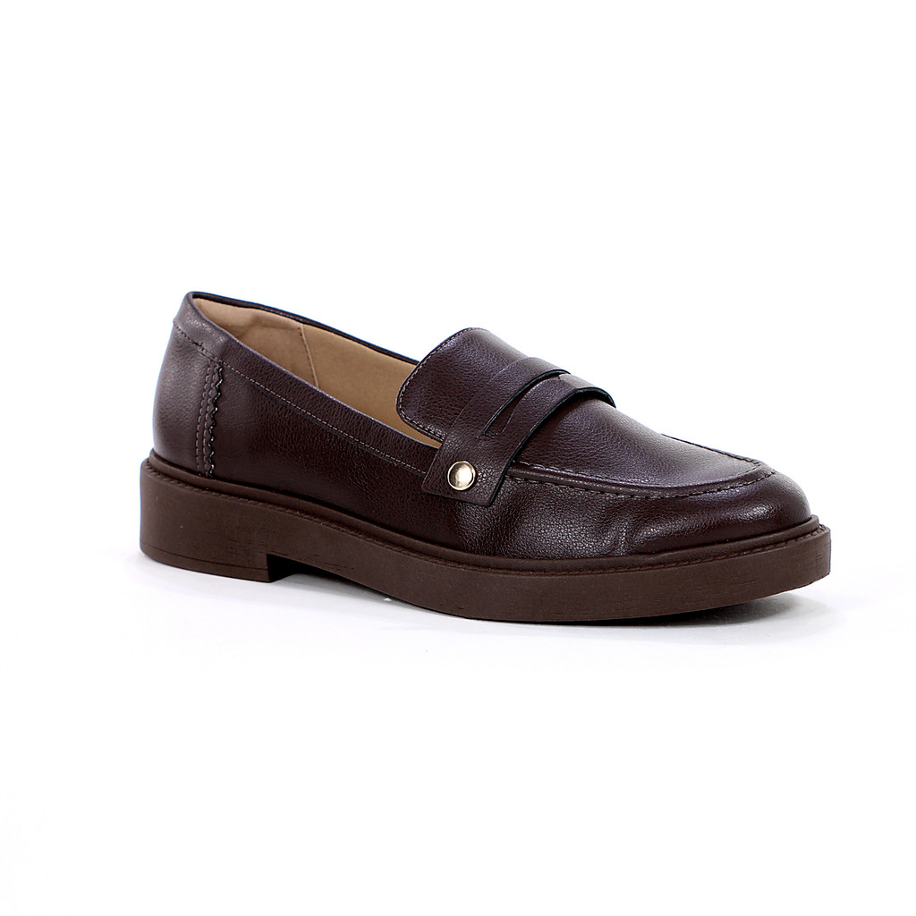 Mocassim Anacapri Bold Pala Removível Marrom Café - Feminino