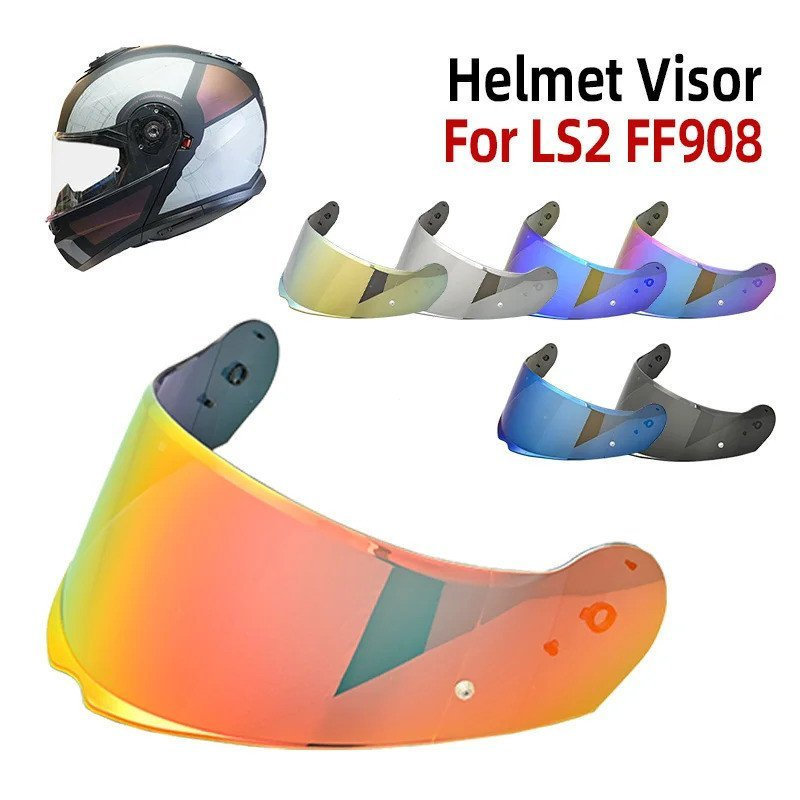 Para LS2 FF908 Strobe II, Lente de Visor de Substituição para Capacete de Motocicleta, Anti-UV, Acessórios para Capacete