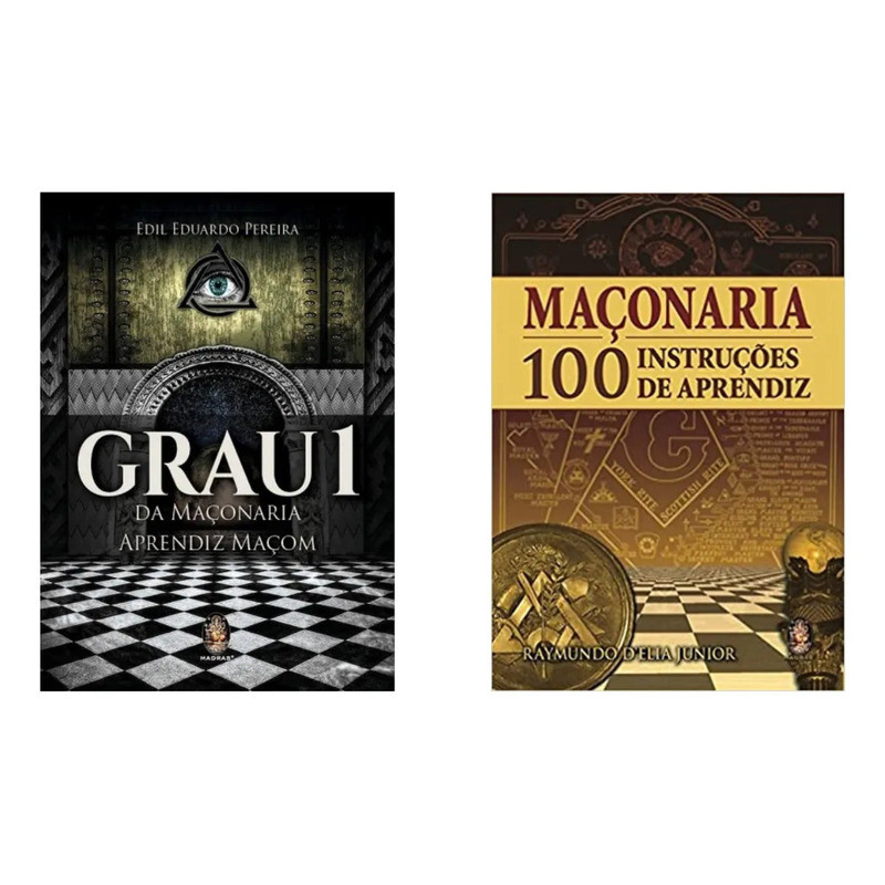 Kit Maçonaria: Grau 1 Aprendiz Maçom Capa Mole + 100 Instruções De Aprendiz