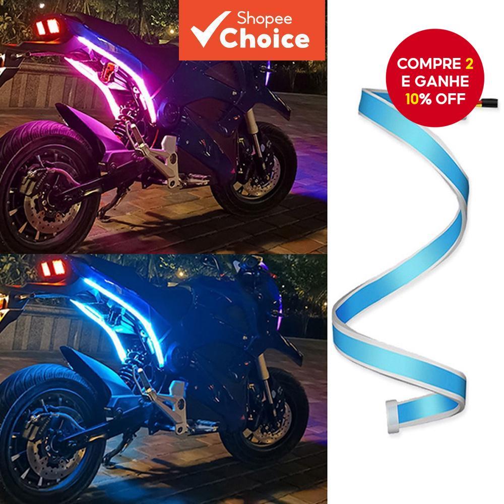 Faixa LED Sequencial Para Motocicleta-DRL À Prova D'água E Iluminação Dinâmica De Sinalização em Oferta na Shopee