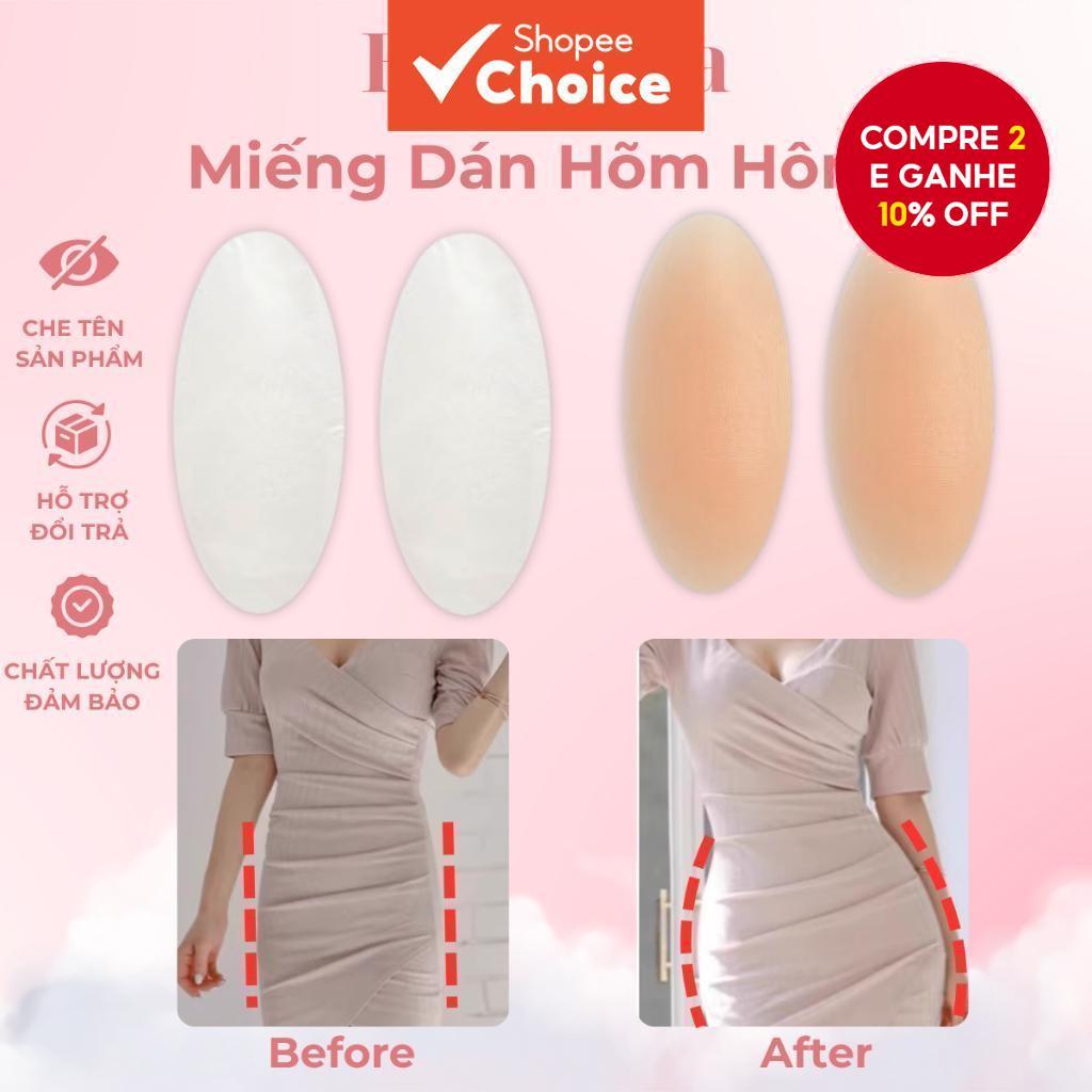 Patches De Imersão De Quadril-Almofadas De Silicone Reutilizáveis Para Realce De Curva Natural E Formato Sem Costura em Oferta na Shopee