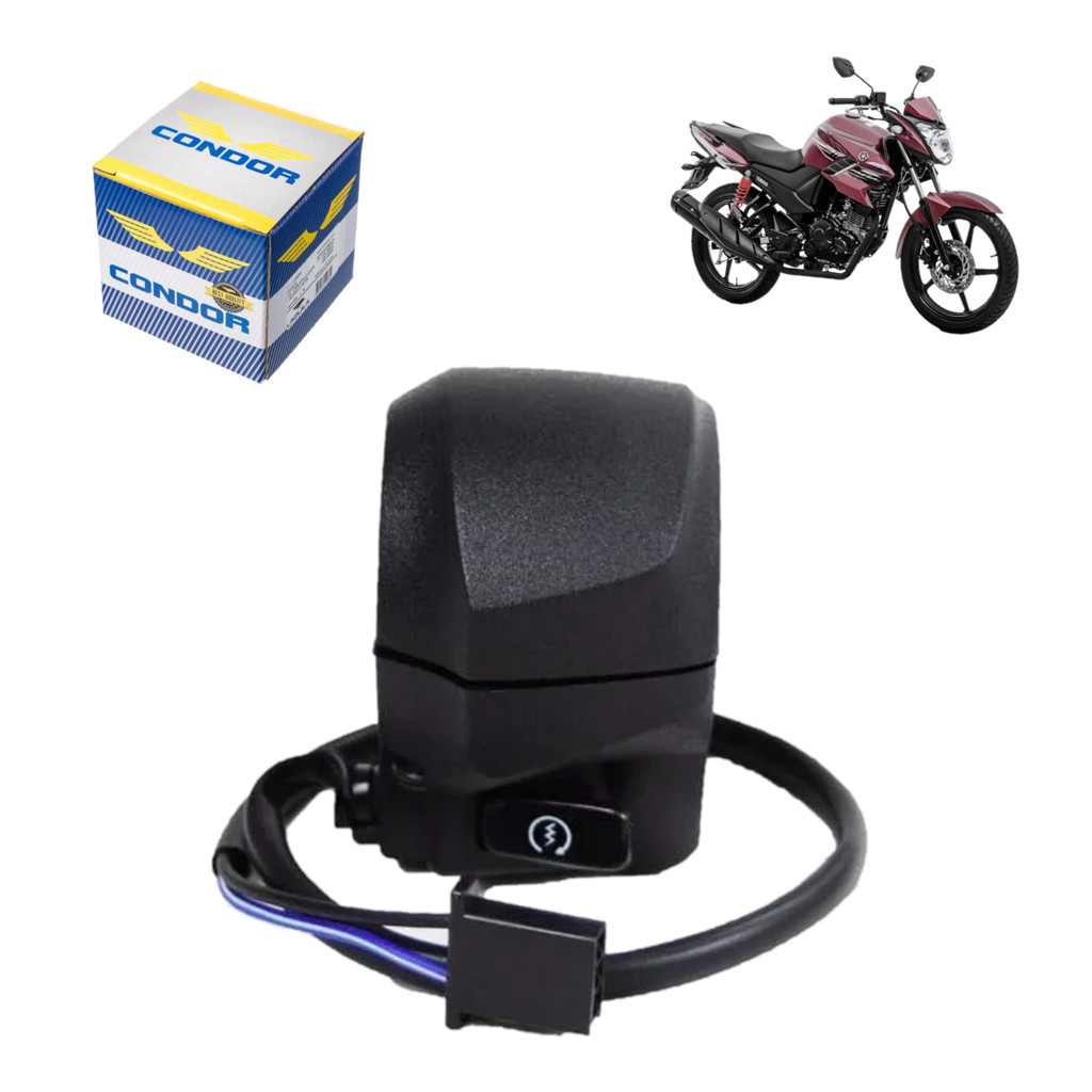 Conjunto Interruptor Partida Lado Direito Fazer 150 2014/2016