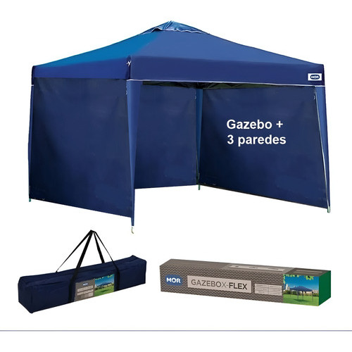 Gazebo Tenda Articulado "Mor" Sanfonada 3x3  C/ OU S/ Paredes Praia Camping Feira em Oferta na Shopee