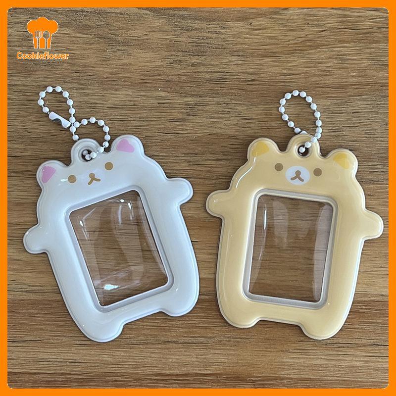 CKFR 1 Pcs Lazybear Photocard Estojo Para Cartão De Estudante 2 Polegada Suporte Fotográfico Idol Photo Protector Orname