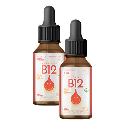 Kit 2x True Source Vitamina B12 Metil Cobalanina Morango