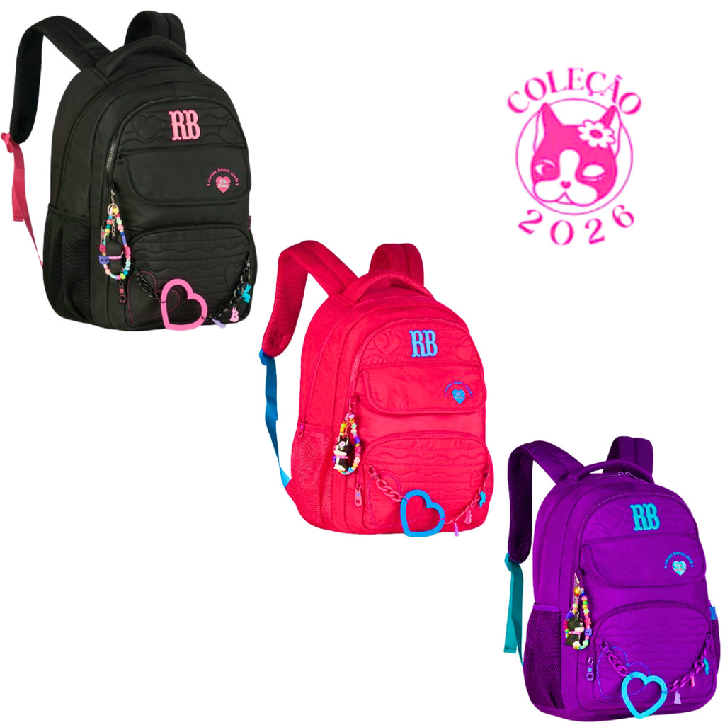 Mochila de Costas Rebecca Bonbon Heart Beats -Clio Style