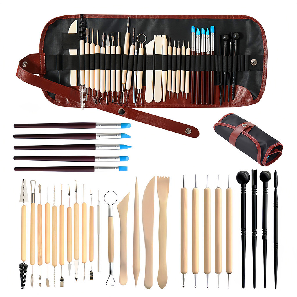 Kit 30 Ferramentas Estecas Para Cerâmica, Argila E Biscuit