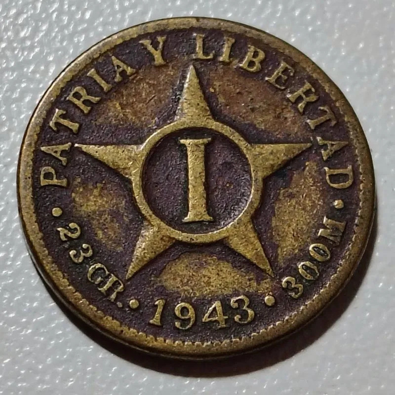 País: Cuba 1943 - 1 Centavo - Elimatec Moedas Antigas.