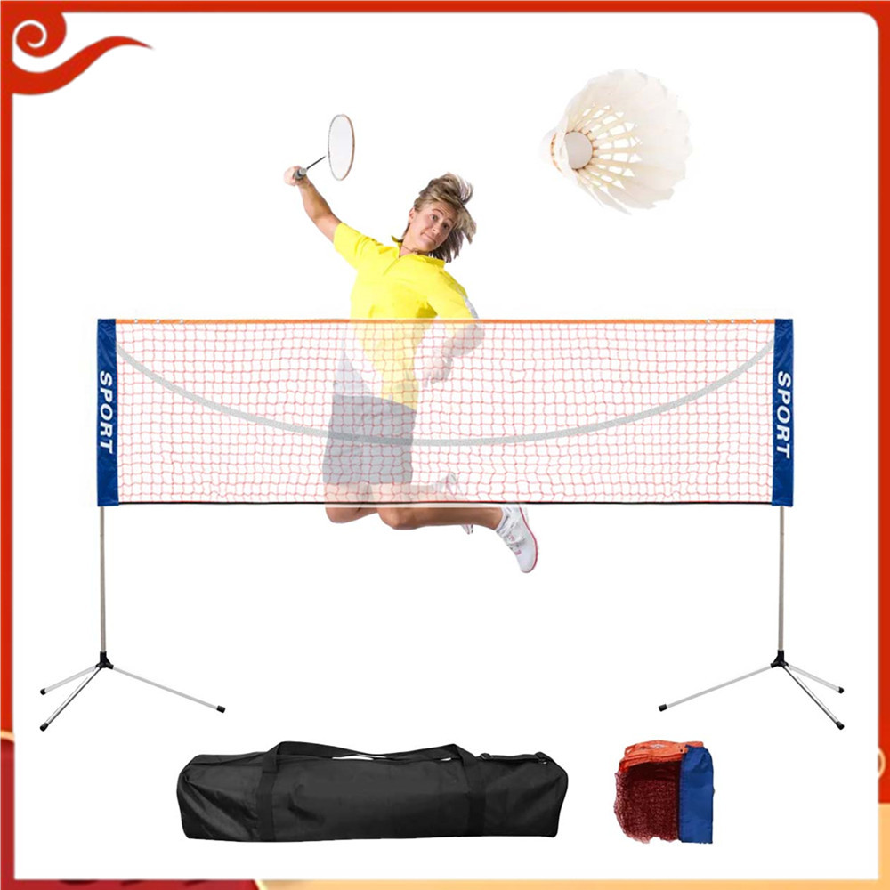 Kit de estrutura de rede de Badminton, rede de vôlei infantil ajustável em altura, 5m dupla disponível
