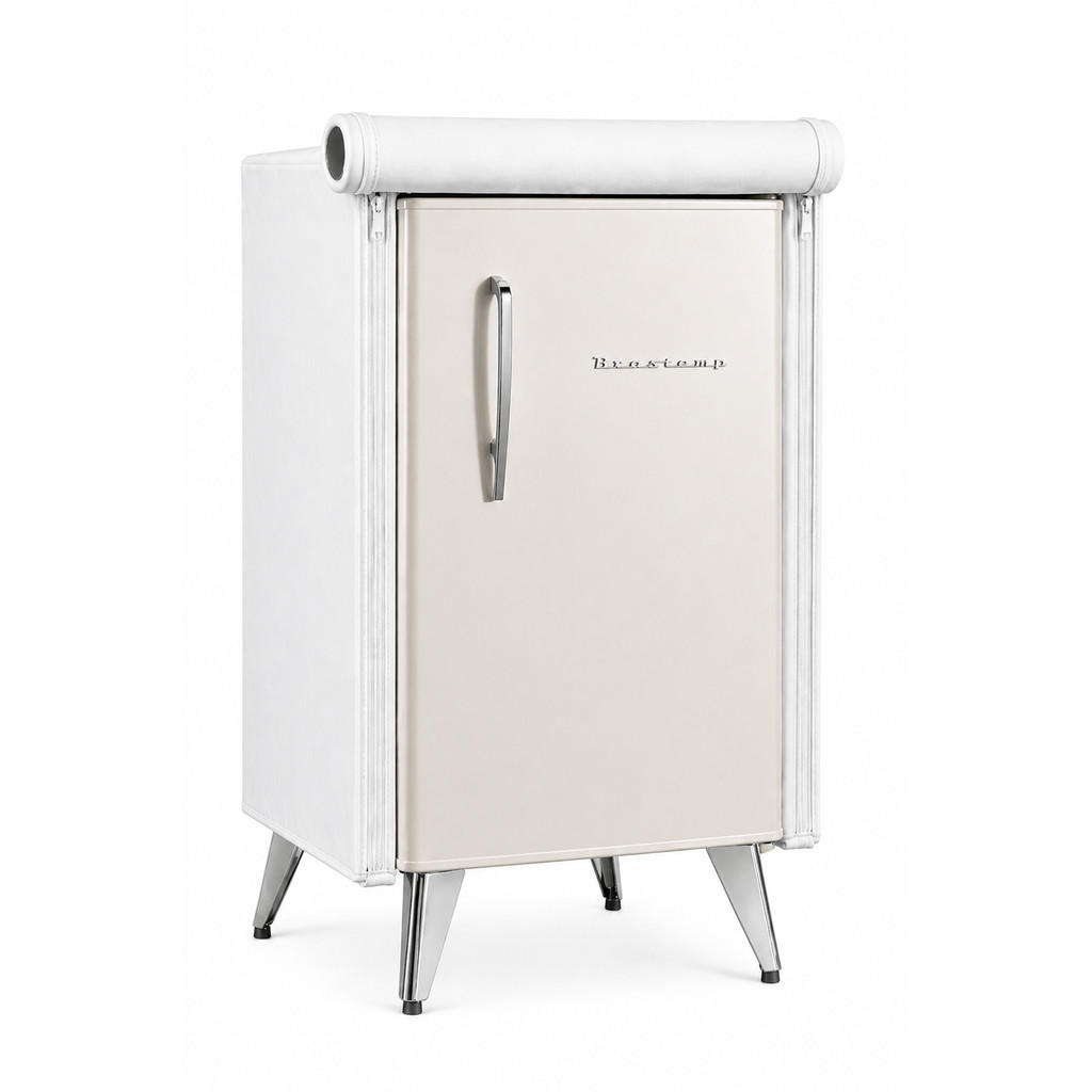 Capa Para Frigobar Brastemp Retro 76L - Corino Branco