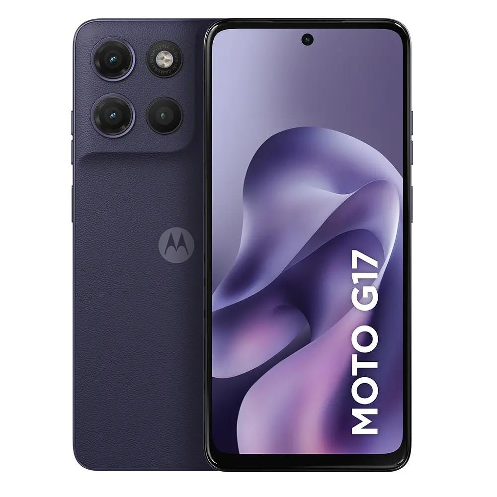 Smartphone Moto G17, 128GB, Tela 6.7", Câmera Traseira 50MP + 5MP, Roxo, MOTOROL