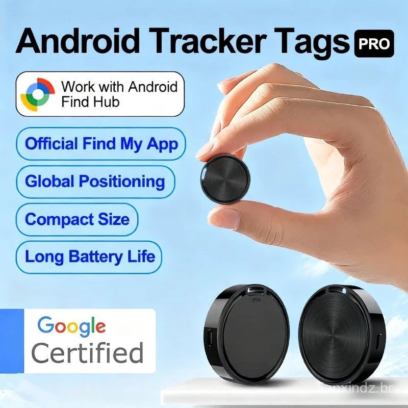 Smart Tag Smart Tracker Compatible with Find Hub Google Android for Keys Pets Suitcases