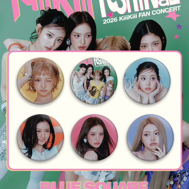 Kpop Idol Kiiikiiifan CONCERT Crachá Promocional Broche Mochila Pingente Pequeno Presente