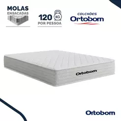 Colchão de Molas Ensacadas Ortobom One Face Plenno Superpocket Queen 158cm