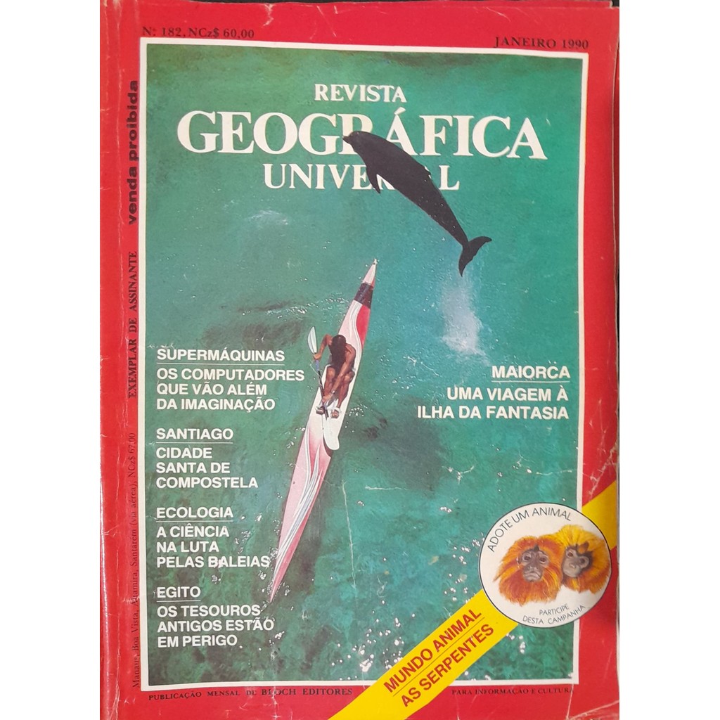 Revista Geográfica Universal nº 182 Janeiro 1990 de Bloch 8000716