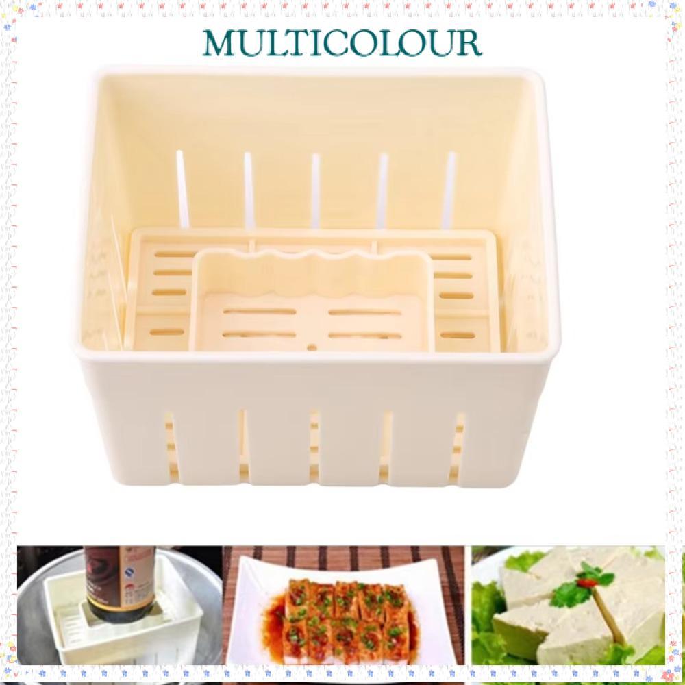 Molde De Prensa De Tofu Multicolorido , Conjunto De Ferramentas De Cozinha , Caixa De Fabricante , Com Pano De Queijo