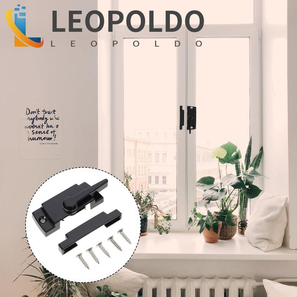 Fechaduras De Faixa De Janela Deslizante LEOPOLDO , Ação De Câmera Com Design Crescente De Cor Preta , Segurança Em Liga