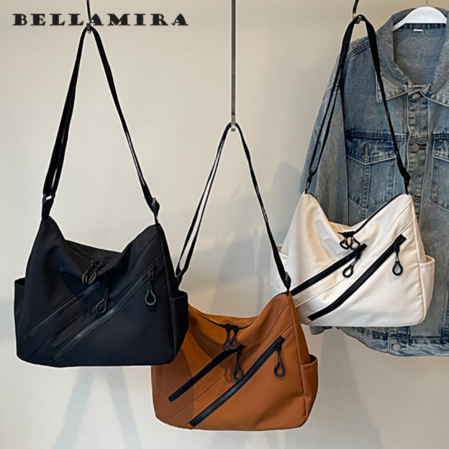 Bolsa Tiracolo Unissex Nylon À Prova D'Água Grande Capacidade Para Sacolas Transversal Bolsa De Estudante