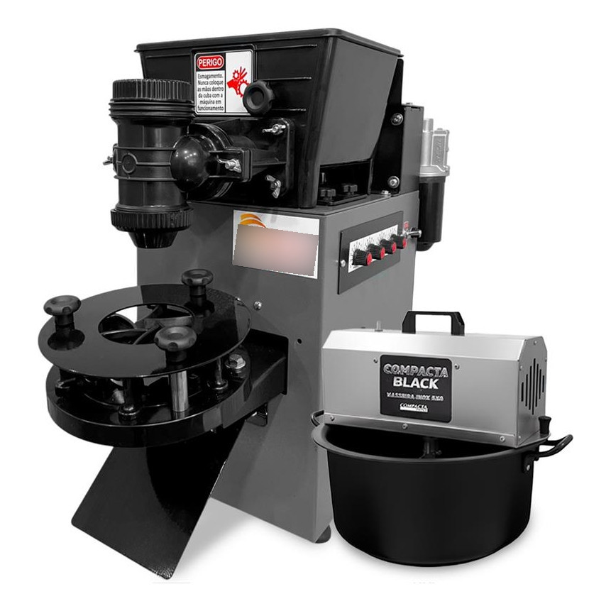 Kit Máquina De Salgados Pop 4.0 + Masseira Elétrica 5kg