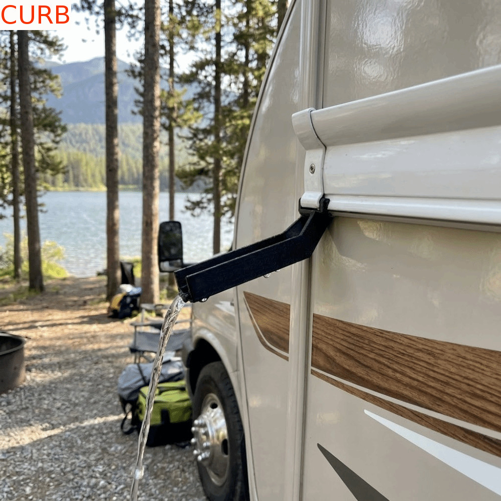 Extensão De Calha De Chuva CURB 3pcs RV , Universal De Drenagem De Água Para Caravana Com Boa Resistência Às Intempéries