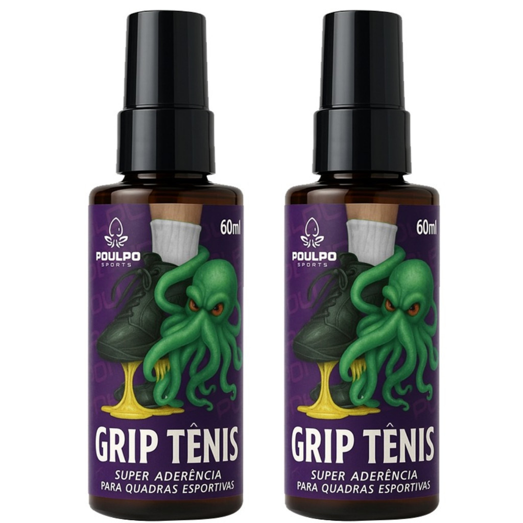 Kit 2 Cola Grip Para Não Escorregar Jogando Em Quadra 60ML Chuteira Tênis Futsal Vôlei Basquete