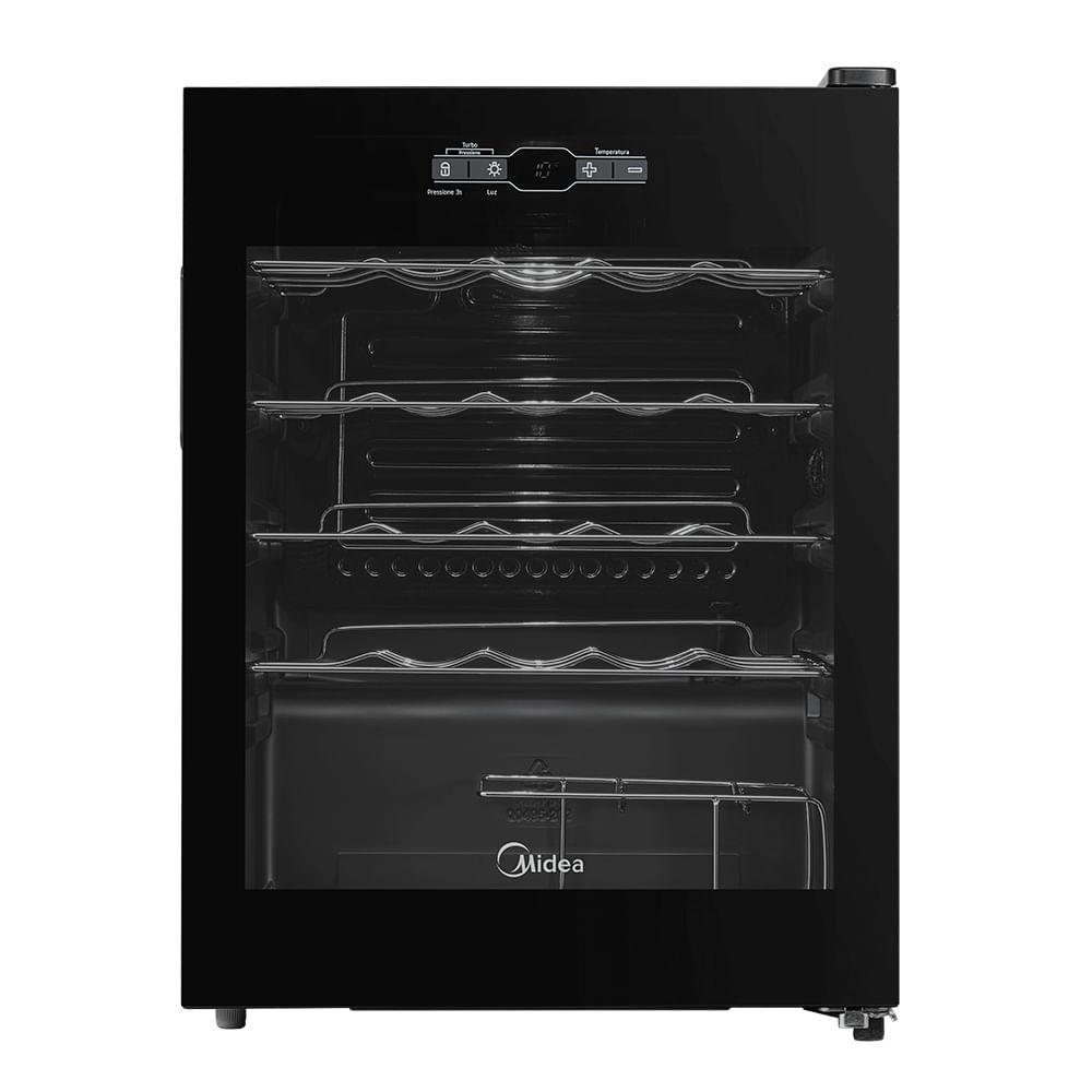 Adega de Vinhos Midea Inverter para 24 Garrafas com até 18°C - MDRW110FGGGL3 em Oferta na Shopee